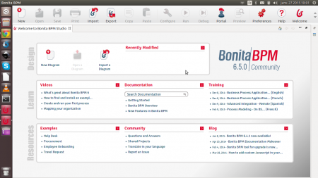 Bonita BPM 6.5 home page - Ubuntu 14.04