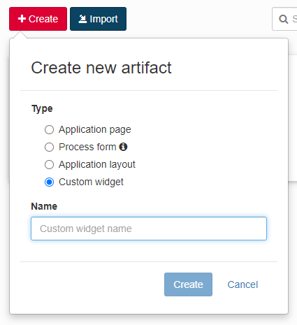 create custom widget